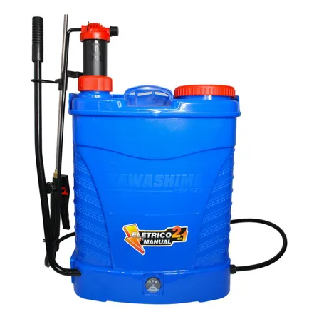 Pulverizador Agricola Kawashima 20l Costal Manual E Bateria Azul
