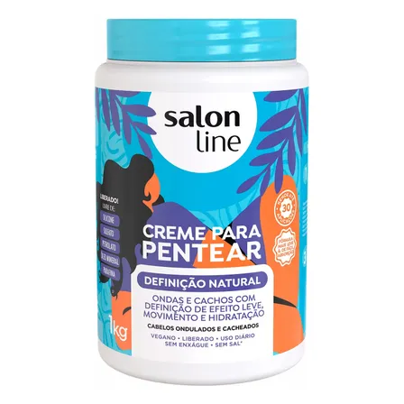 Creme Para Pentear Definição Natural Salon Line Cachos 1kg