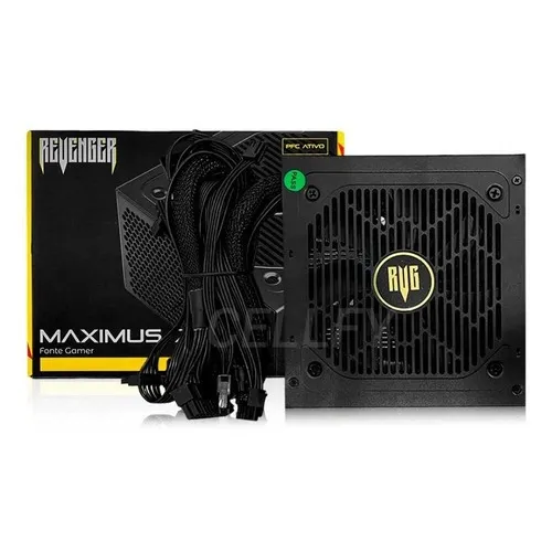 Fonte Alimentação Gamer 750w 80plus Bronze Silencioso Cor Preto