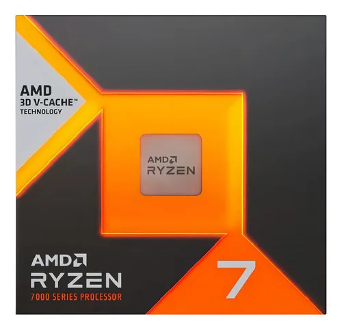 Processador gamer AMD Ryzen 7 7800X3D 100-100000910WOF de 8 núcleos e 5GHz de frequência com gráfica integrada