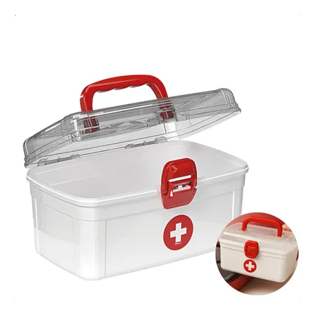 Maleta de Medicamentos 2,8 L Nitron — ideal para primeiros socorros, com alça resistente, design médio e compartimentos internos para armazenar remédios e curativos com praticidade e segurança