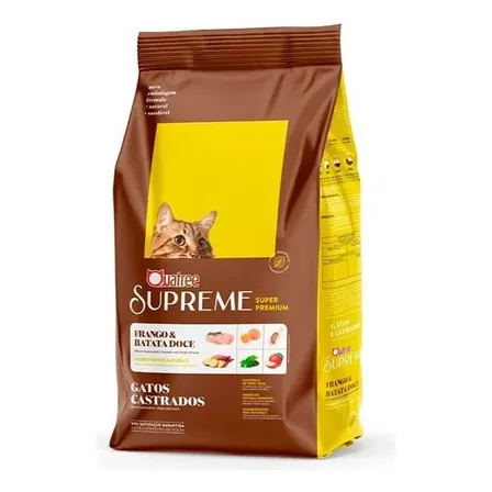 Ração Quatree Supreme Gatos Castrados Frango 10.1kg
