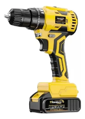 Parafusadeira Furadeira 21v C/ Impacto Brushless - 2 Bateria Cor Amarelo