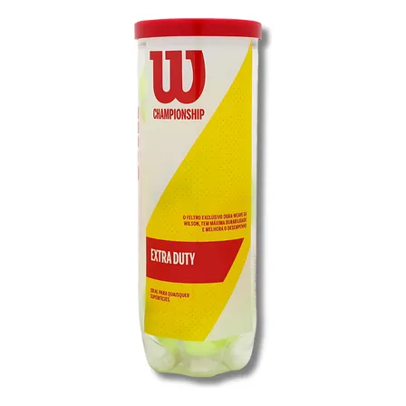 Bola De Tênis Wilson Championship Extra Duty Tubo 3 Bolas
