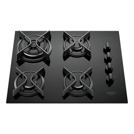 Cooktop Dako 4 Bocas A Gás Supreme Cor Preto