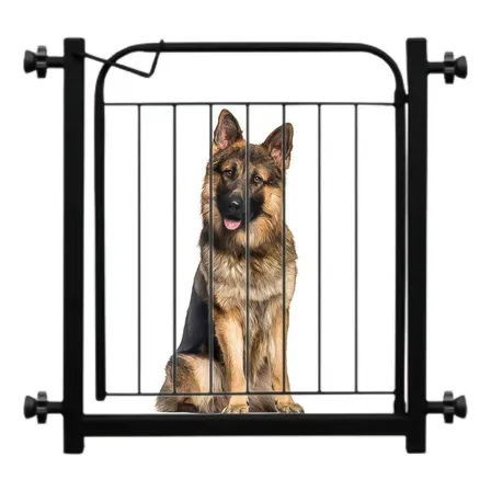 Grade Portão Preto Proteção Pets 68 A 73 / 78 A 83 Cm Cachorro Aramado 69cm