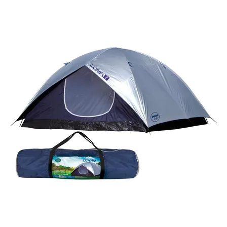 Barraca Camping Luna Para 7 Pessoas Impermeável Azul - Mor