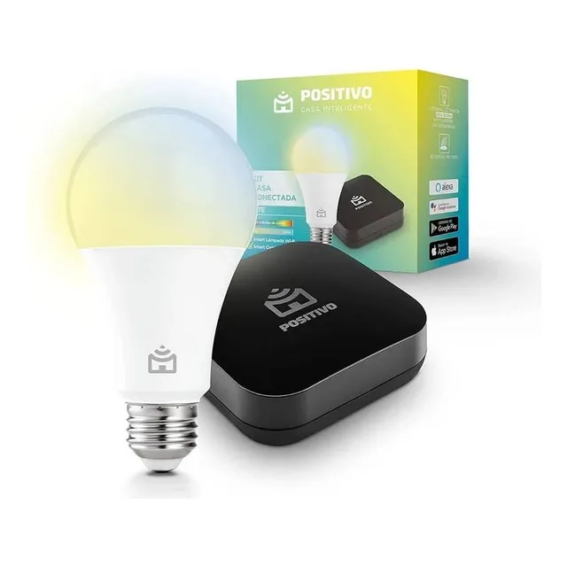 Kit Casa Conectada Lite Positivo Casa Inteligente 127/220v Branco