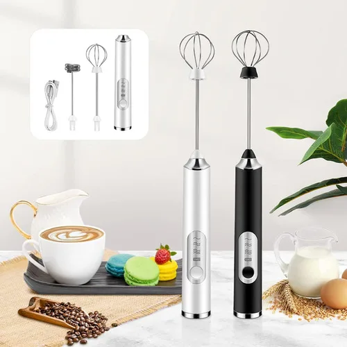 Misturador mixer portátil bebidas bartender regarregavel Usb Branco Preto