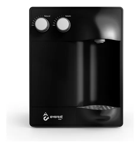 Purificador Everest Star Preto Água Gelada Por Compressor