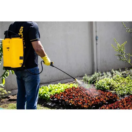 Vonder Pc020 Bomba Costal Pulverizador Agricola Manual 20 Litros Amarelo