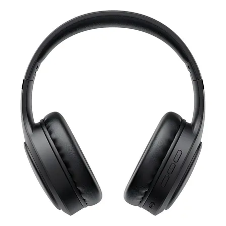 Fone De Ouvido Headphone Dapon H02d Bluetooth 5.1 Over-ear 22 Horas De Bateria Cor Preto