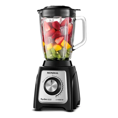 Liquidificador Turbo Glass Jarra De Vidro Mondial 1400w - L-1400 Gi