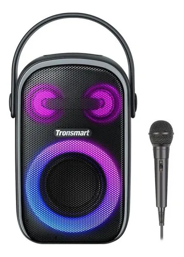 Microfone de alto-falante Bluetooth Tronsmart Halo 110 Ipx6 60 W, cor preta