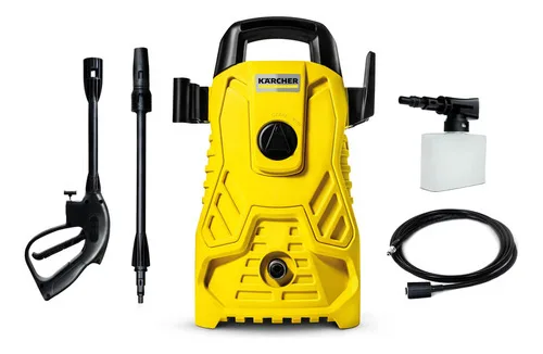 Lavadora De Alta Pressão Kärcher Compacta 1500 Psi/libras 1400w 300l/h Com Aplicador De Detergente E Lança Regulável 220v Amarelo/preto 50/60hz
