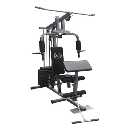 Estação De Musculação Com 80kg Aparelho Ginastic Cor da estrutura Cinza Cor do estofamento Preto