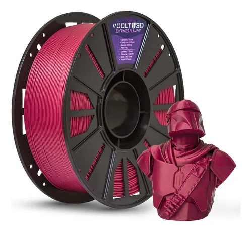 Filamento Pla Vermelho Marsala 1kg Impressão 3d 1.75mm Voolt