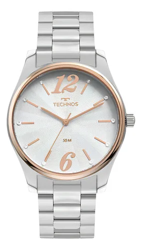 Relógio Technos Trend Quartzo Prata Feminino Aço Inoxidável
