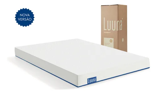 Colchão Casal Luuna Support, 2 Espumas Ortopédica E Térmica, Firme