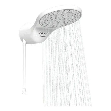 Chuveiro Ducha Eletrônica Moment Zagonel Branco 220v 7500w 7.5 Kw