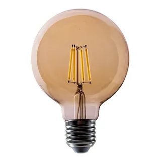 Lâmpada LED Filamento Vintage Bulbo G95 E27 4W 2200K Âmbar Decorativa