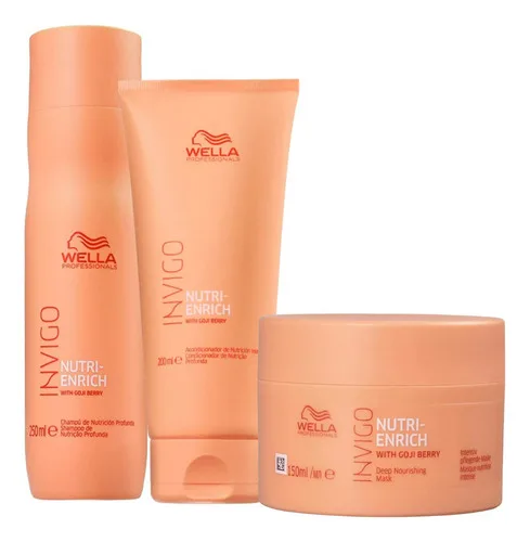 Shampoo, Condicionador E Mascara Nutri Enrich Wella
