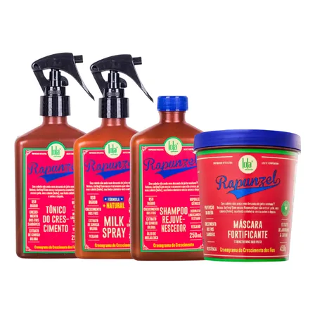 Lola Rapunzel Kit Completo 4 Produtos Estimula Crescimento (4 Produtos)