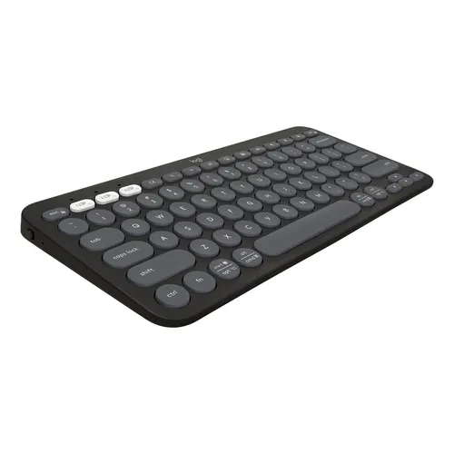 Teclado Sem Fio Logitech Pebble Keys 2 K380s - Grafite Preto Inglês Us
