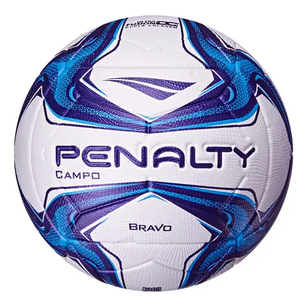 Bola Para Futebol De Campo Bravo Xxiv Branco e Azul Penalty