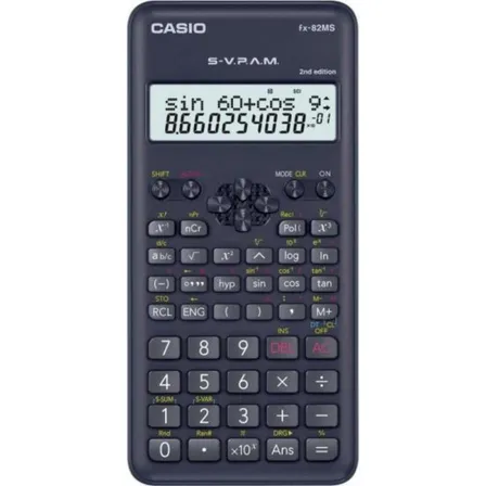 Calculadora Científica Casio Fx-82ms 2nd Edition Com 240 Funções Segunda Edição S-V.P.A.M. Acompanha Capa Cor Preto