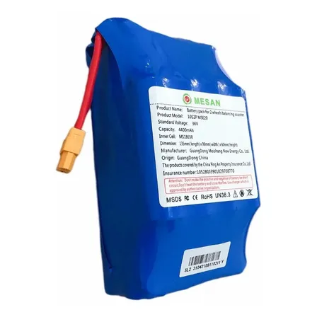 Bateria Universal Hoverboard Scooter 4400mah 36v Li-ion 18650 Azul-marinho