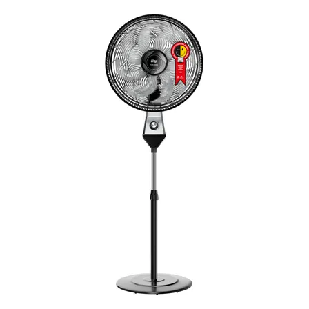 Ventilador Coluna 50cm 180w 8 Pás Silencioso Wap Flow Turbo Frequência 60 Hz 40 Cm Preto 220v Cinza Plástico