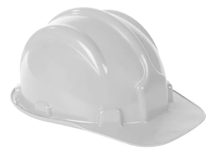 Plastcor Capacete de Segurança com Carneira Engenheiro Cor Branco EPI Equipamente de Proteção Individual Obra Reforma