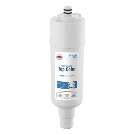 Refil Filtro Vela Purificador Compatível Colormaq Premium Planeta Água Cor Branco