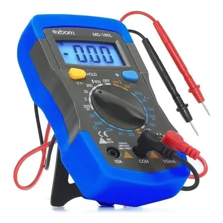 Multímetro Digital Automotivo com Iluminação Bip Profissional Portátil
