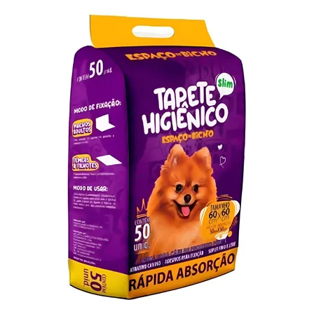 Tapete Higienico Espaço De Bicho 50 Unidades Branco