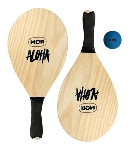 Frescobol De Madeira Aloha 3699 - Mor