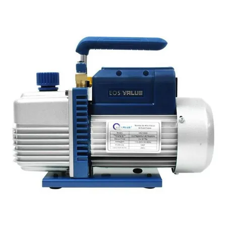 Bomba de Vácuo Eos Duplo Estágio 6CFM Bivolt para Refrigeração e HVAC