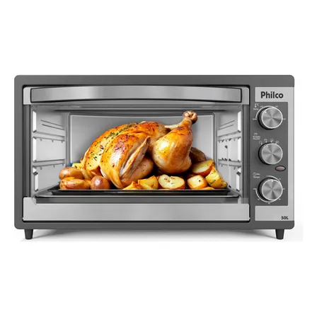 Forno Elétrico Philco 50l Dupla Resistência Pfe52p 127v Preto