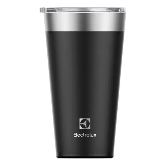 Copo Térmico Electrolux 560ml Tampa Hermética Preto Fosco Liso