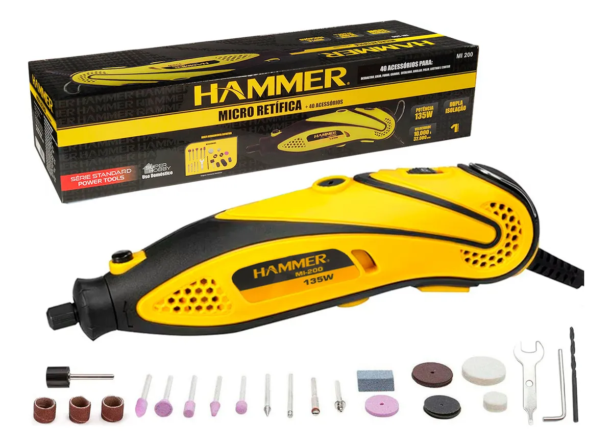 Micro Retifica Hammer MI200 Frequência 60Hz