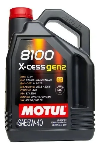 Óleo de motor Motul sintético 5W-40 para carro/caminhonete de 1 unidade x 4L