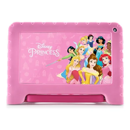 Tablet Infantil Princesas com Controle Parental 4GB + 64GB 7" Wi-fi Android 13 Quad Core Multi - NB418