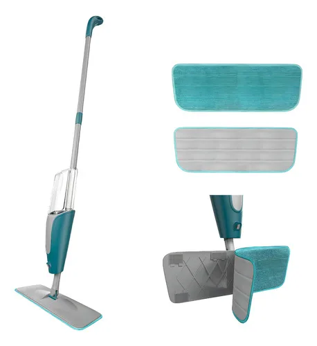 Mop Spray Quality House com Reservatório Rotação 360 Microfibra Cabo Inox Ecommerce