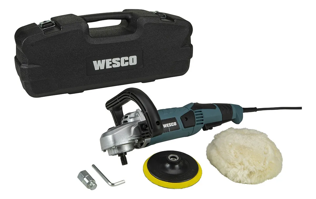 Lixadeira Politriz Angular 5 1200w Ws4504k Wesco Cor Azul-turquesa