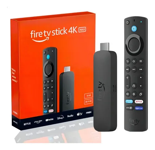 Amazon Fire Tv Stick 4k Max 16gb Wi-fi 6e Alexa Controle Por Voz Preto