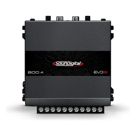 Módulo Amplificador Soundigital 800.4 Evo6 Classe D 4 Canais 4 Ohms - Canal 2 Ohms Bridge 4 Ohms - Sd 800w Rms 4c... Cinza-escuro