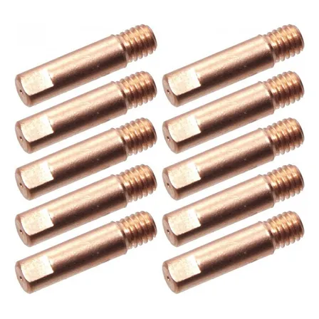 Bico Contato 0.8mm M6x25 Tocha Mig V8 Tork Boxer Com 10 Un