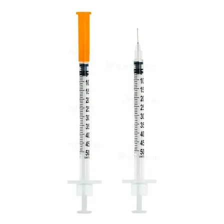 Seringa Insulina 31g Botox 0,5ml - 6mm X 0,25mm Ultrafina - 50ui - Sr Capacidade em volume 0.5 mL