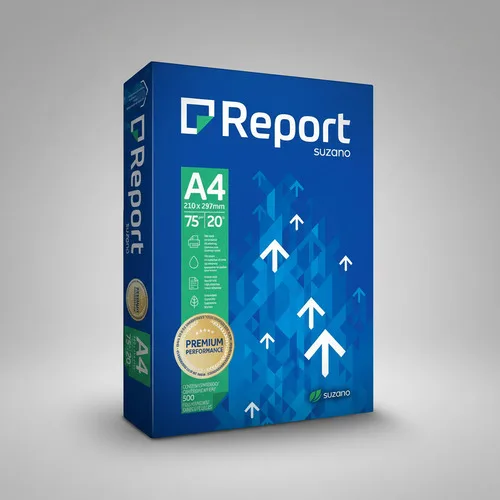 Papel Sulfite Report A4 500 Folhas De 75g Cor Branco Kit 10